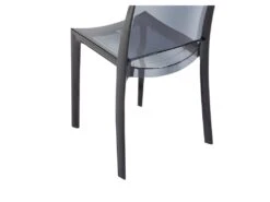 Lot De 6 Chaises Empilables HELLY - Polycarbonate Plein - Gris Ardoise -Mobilia Boutique chaise 234579
