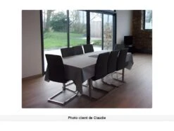 Lot De 4 Chaises LIRICA - Simili Gris -Mobilia Boutique chaise 257499