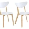 Lot De 2 Chaises CARINE - Hévéa Massif Et MDF - Blanc 2 Lot De 2 Chaises CARINE - Hévéa Massif Et MDF - Blanc -Mobilia Boutique chaise 259663