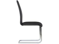 Lot De 4 Chaises LIRICA - Simili Noir -Mobilia Boutique chaise 261847