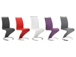 Lot De 2 Chaises TWIZY - Simili Blanc -Mobilia Boutique chaise 267001