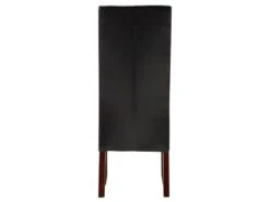 Lot De 6 Chaises ROVIGO - Simili Marron Brillant - Pieds Bois Foncé -Mobilia Boutique chaise 268723