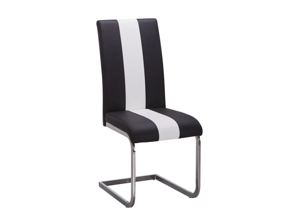 Lot De 4 Chaises En Simili TRINITY De Pascal MORABITO - Simili - Noir & Blanc 7 Lot De 4 Chaises En Simili TRINITY De Pascal MORABITO - Simili - Noir & Blanc – Image 5