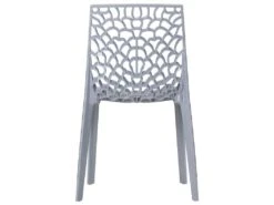 Lot De 2 Chaises Empilables DIADEME - Polypropylène - Gris Clair -Mobilia Boutique chaise 269767