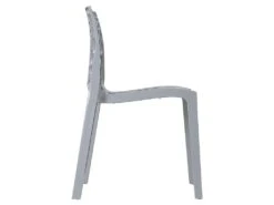 Lot De 2 Chaises Empilables DIADEME - Polypropylène - Gris Clair -Mobilia Boutique chaise 269769