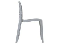 Lot De 6 Chaises Empilables DIADEME - Polypropylène - Gris Clair -Mobilia Boutique chaise 269789
