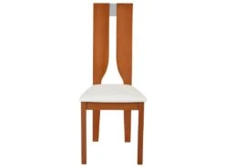 Lot De 2 Chaises SILVIA - Hêtre Massif - Merisier Et Blanc -Mobilia Boutique chaise 272629