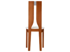 Lot De 4 Chaises SILVIA - Hêtre Massif - Merisier & Blanc -Mobilia Boutique chaise 272651