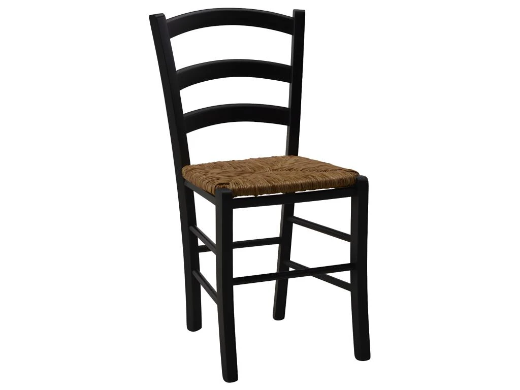 Lot De 2 Chaises PAYSANNE - Hêtre Massif & Paille De Riz - Teinte : Noir 6 Lot De 2 Chaises PAYSANNE - Hêtre Massif & Paille De Riz - Teinte : Noir – Image 4