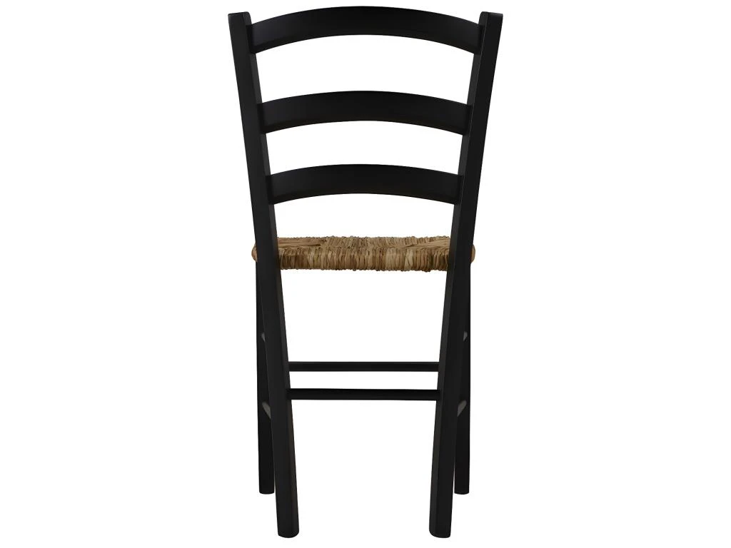 Lot De 2 Chaises PAYSANNE - Hêtre Massif & Paille De Riz - Teinte : Noir 8 Lot De 2 Chaises PAYSANNE - Hêtre Massif & Paille De Riz - Teinte : Noir – Image 6