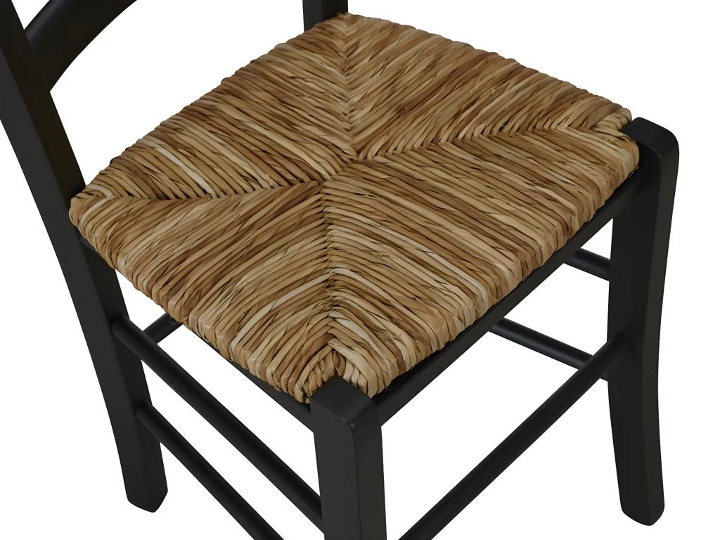 Lot De 2 Chaises PAYSANNE - Hêtre Massif & Paille De Riz - Teinte : Noir 9 Lot De 2 Chaises PAYSANNE - Hêtre Massif & Paille De Riz - Teinte : Noir – Image 7