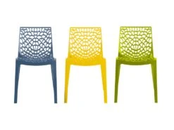 Lot De 2 Chaises Empilables DIADEME - Polypropylène - Bleu Prusse 9 Lot De 2 Chaises Empilables DIADEME - Polypropylène - Bleu Prusse -Mobilia Boutique chaise 288273 1