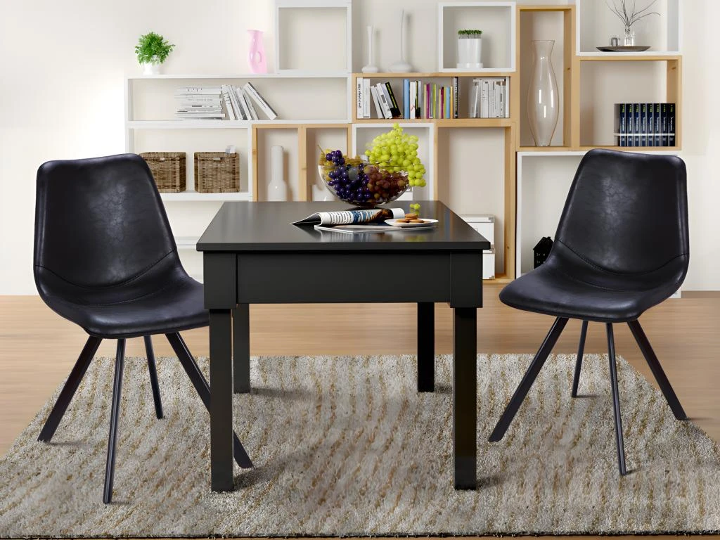 Lot De 6 Chaises LUBINE - Simili - Caramel 13 Lot De 6 Chaises LUBINE - Simili - Caramel – Image 11