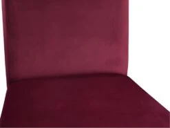 Lot De 2 Chaises DELINA - Velours Matelassé & Pieds Bois - Bordeaux -Mobilia Boutique chaise 310395