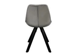 Lot De 6 Chaises Scandinaves ANEYA - Velours & Pieds Hévéa - Gris -Mobilia Boutique chaise 310565