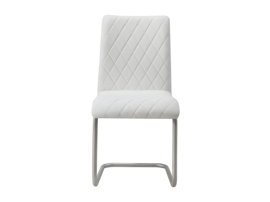 Lot De 2 Chaises WESTON - Simili - Blanc 4 Lot De 2 Chaises WESTON - Simili - Blanc – Image 2