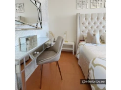 Lot De 2 Chaises MASURIE - Velours Et Métal Doré - Taupe -Mobilia Boutique chaise 3150715