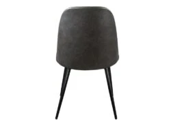 Lot De 6 Chaises JOPLIN - Simili & Métal - Anthracite -Mobilia Boutique chaise 319379