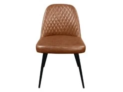 Lot De 6 Chaises JOPLIN - Simili & Métal - Marron -Mobilia Boutique chaise 319403