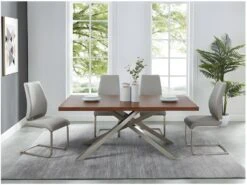 Lot De 2 Chaises SALMA - Simili - Gris -Mobilia Boutique chaise 328661