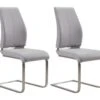 Lot De 2 Chaises SALMA - Simili - Gris -Mobilia Boutique chaise 329613