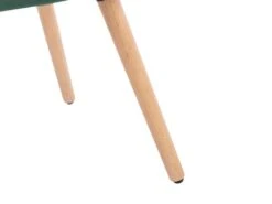 Lot De 2 Chaises Avec Accoudoirs - Velours Et Métal Effet Bois - Vert Foncé - ELEANA -Mobilia Boutique chaise 3299495