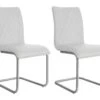 Lot De 2 Chaises WESTON - Simili - Blanc -Mobilia Boutique chaise 329975