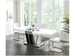 Lot De 2 Chaises WESTON - Simili - Blanc 13 Lot De 2 Chaises WESTON - Simili - Blanc -Mobilia Boutique chaise 338303