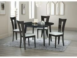 Lot De 6 Chaises TIFFANY - Hêtre Massif - Coloris : Wengé Et Blanc -Mobilia Boutique chaise 350865 1