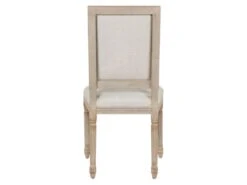 Lot De 6 Chaises AMBOISE - Tissu & Bois De Chêne - Noir -Mobilia Boutique chaise 351597