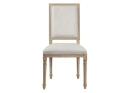 Lot De 6 Chaises AMBOISE - Tissu & Bois De Chêne - Noir -Mobilia Boutique chaise 351603