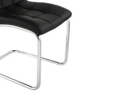 Lot De 6 Chaises NADYA - Simili - Noir -Mobilia Boutique chaise 355393