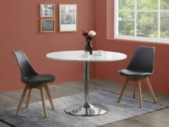 Lot De 6 Chaises JODY - Polypropylène Et Hêtre - Gris -Mobilia Boutique chaise 356351