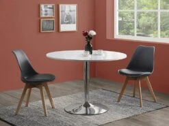 Lot De 2 Chaises JODY - Polypropylène Et Hêtre - Gris -Mobilia Boutique chaise 356361