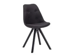 Lot De 2 Chaises Scandinaves ANEYA - Tissu & Pieds Hévéa - Noir 10 Lot De 2 Chaises Scandinaves ANEYA - Tissu & Pieds Hévéa - Noir -Mobilia Boutique chaise 364769