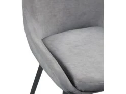 Lot De 6 Chaises MASURIE - Tissu - Gris -Mobilia Boutique chaise 385909