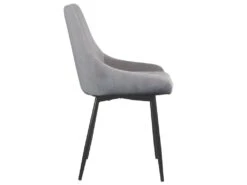 Lot De 6 Chaises MASURIE - Tissu - Gris -Mobilia Boutique chaise 385917