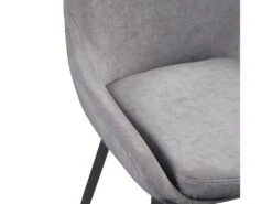 Lot De 2 Chaises MASURIE - Tissu - Gris -Mobilia Boutique chaise 385921