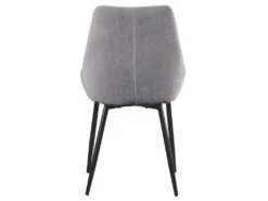 Lot De 2 Chaises MASURIE - Tissu - Gris -Mobilia Boutique chaise 385929