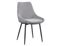 Lot De 2 Chaises MASURIE - Tissu - Gris -Mobilia Boutique chaise 385933