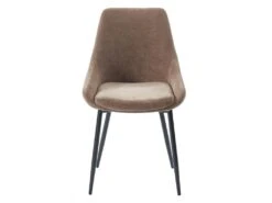 Lot De 6 Chaises MASURIE - Tissu - Taupe -Mobilia Boutique chaise 387301