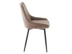 Lot De 6 Chaises MASURIE - Tissu - Taupe -Mobilia Boutique chaise 387303