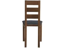 Lot De 2 Chaises ALCINO - Hêtre Et Tissu - Coloris : Noyer Et Anthracite -Mobilia Boutique chaise 388267