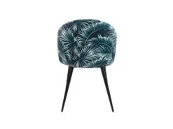 Lot De 2 Chaises PALMERA - Tissu Et Métal - Motif Palmier -Mobilia Boutique chaise 398615