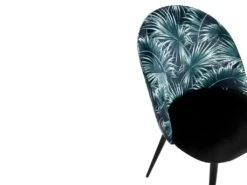 Lot De 2 Chaises PALMERA - Tissu Et Métal - Motif Palmier -Mobilia Boutique chaise 398617