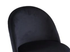 Lot De 2 Chaises - Velours Et Métal Doré - Noir - MELBOURNE -Mobilia Boutique chaise 404269