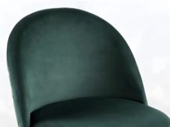 Lot De 2 Chaises - Velours Et Métal Doré - Vert - MELBOURNE -Mobilia Boutique chaise 404461