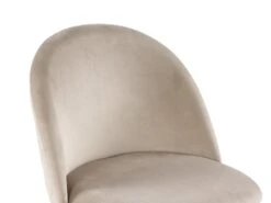 Lot De 2 Chaises - Velours Et Métal Doré - Beige - MELBOURNE -Mobilia Boutique chaise 404489