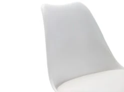 Lot De 6 Chaises JODY - Polypropylène Et Hêtre - Blanc Et Pieds Blanc -Mobilia Boutique chaise 415041 1