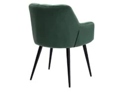 Lot De 2 Chaises Avec Accoudoirs - Velours Et Métal - Vert - PEGA De Pascal MORABITO -Mobilia Boutique chaise 422041